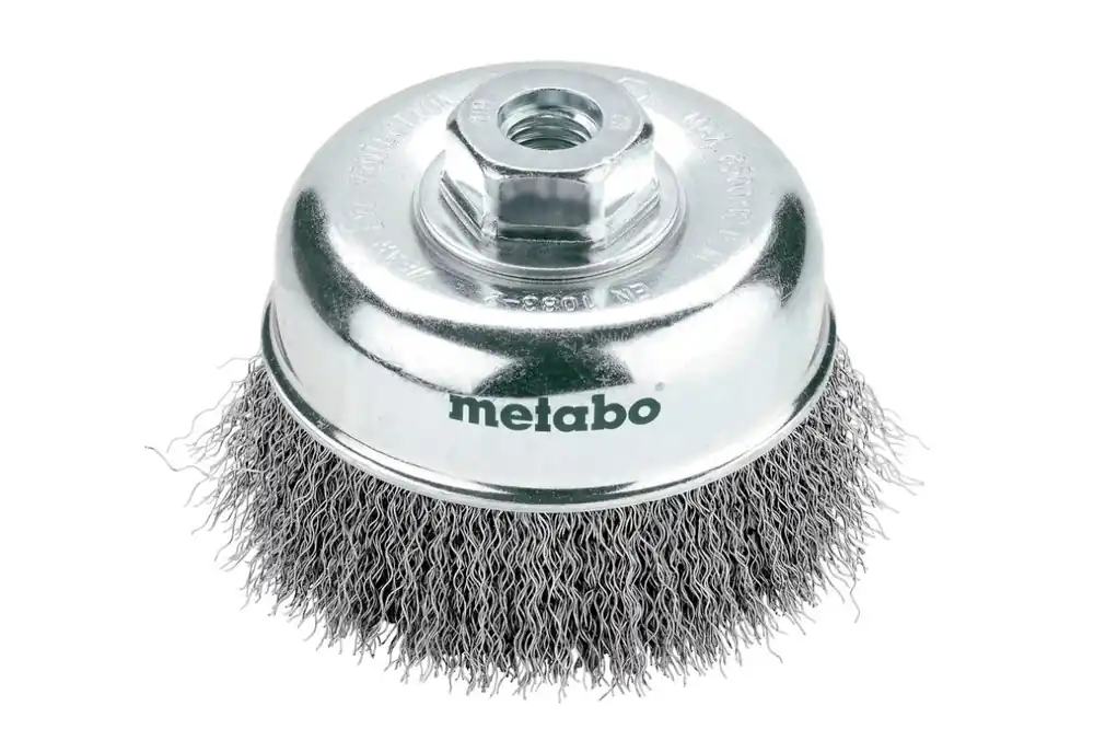 Metabo Accessoires 623719000 Brosse en acier enrobée Ø 100 mm M14 ondulée