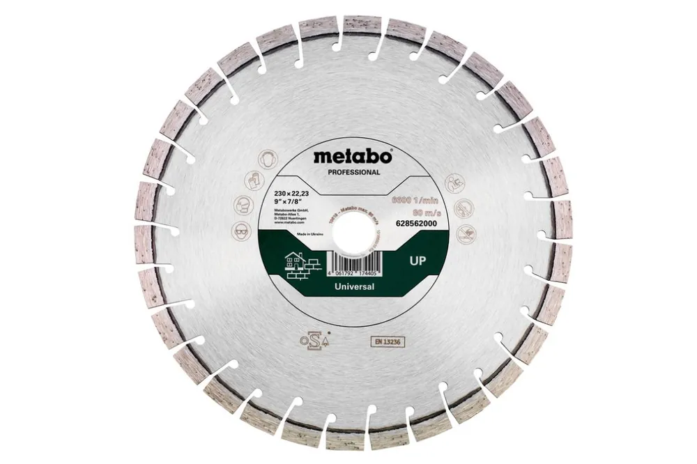 Metabo Accessoires 628562000 Disque à poncer diamanté Ø 230x22.23mm, "UP", Universel "professionnel"