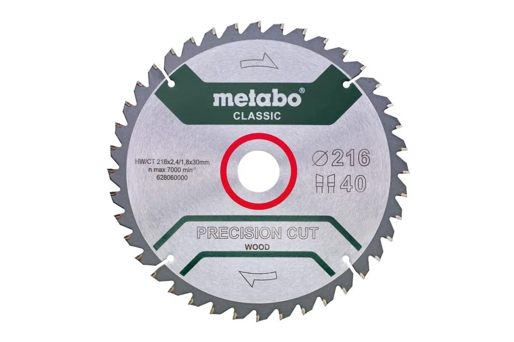 Metabo Accessoires 628326000 Lame de scie circulaire PrecisionCutClassic 254x30, 40 WZ 20° /B