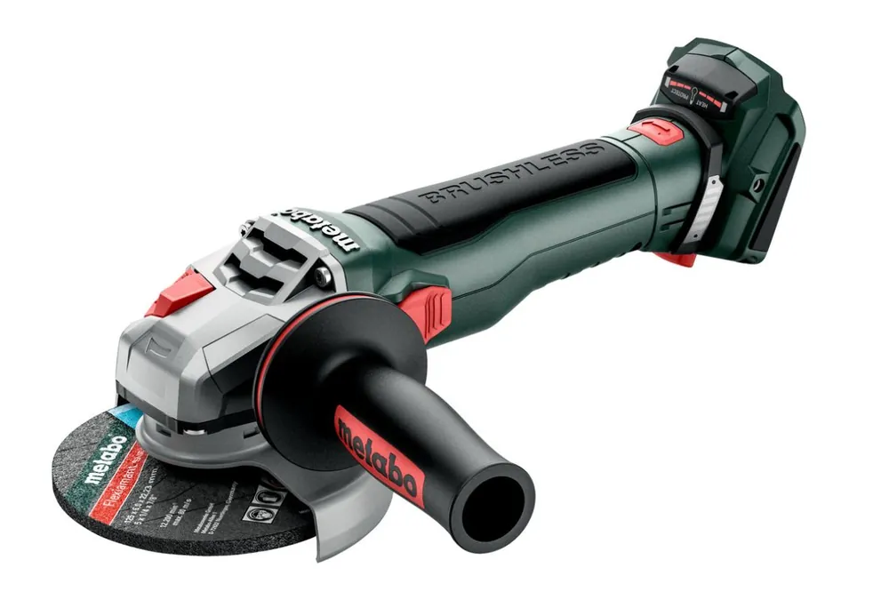 Metabo 613054850 WB 18 LT BL 11-125 Quick body Accu grinder 18 Volt excl. batteries""s et chargeur