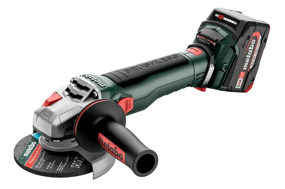Metabo 613054650 WB 18 LT BL 11-125 Quick Accu grinder 18 Volt 5.2 Ah Li-ion