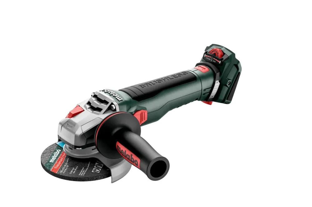 Metabo 613057850 WVB 18 LT BL 11-125 Quick body Accu grinder 18 Volt excl. batteries""s et chargeur