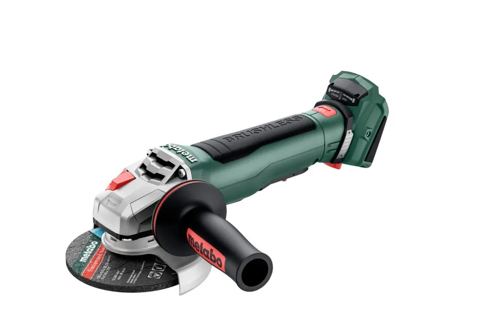 Metabo 613059850 WPB 18 LT BL 11-125 Quick body Accu grinder 18 Volt excl. batteries""s et chargeur