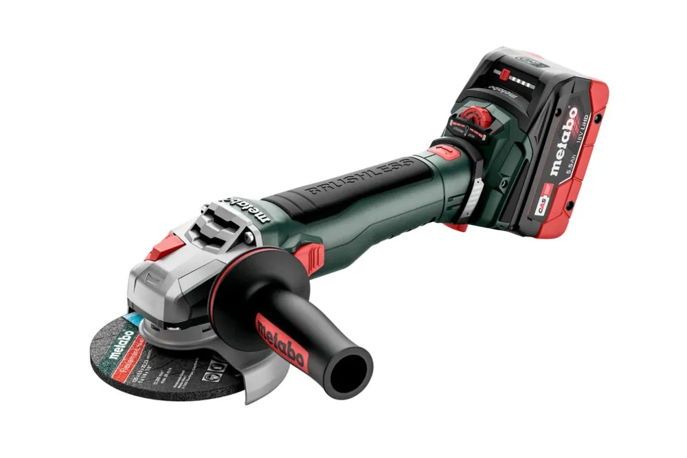 Metabo 613057660 WVB 18 LT BL 11-125 Quick Accu grinder 18 Volt 5.5 Ah Li-ion