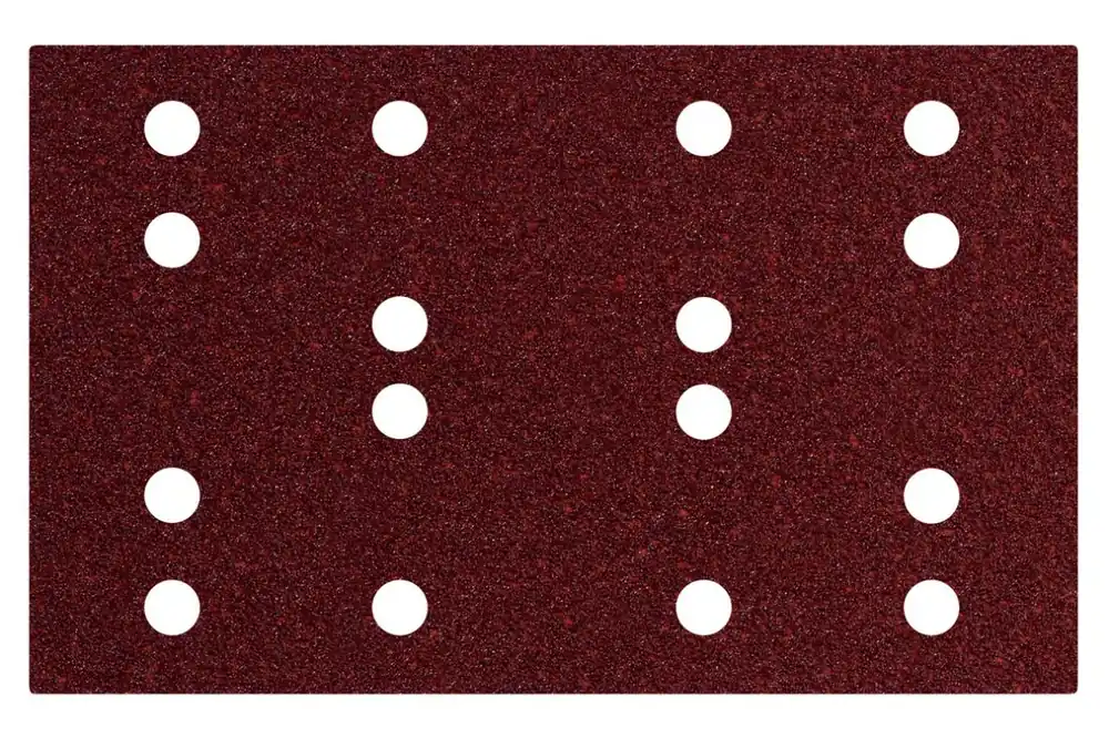 Metabo Accessoires 635191000 Feuilles abrasives à crochets 80x133mm / bois et métal - P60 (10 pcs)