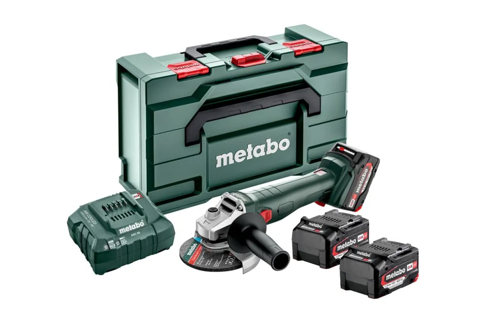 Metabo 602249960 W 18 L 9-125 Quick Accu grinder 18 Volt 4.0 Ah Li-ion