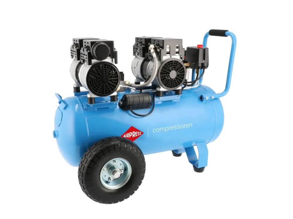 Airpress 36504 Compresseur silencieux sans huile LMO 50-270 8 bar 2 hp/1,5 kW 185 l/min 50 l