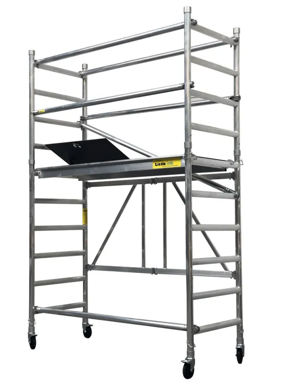 Little Jumbo 11401635 Echafaudage pliant SuperPRO M-Max avec main courante (LxLxH 1,89x0,75x2,54 mtr)