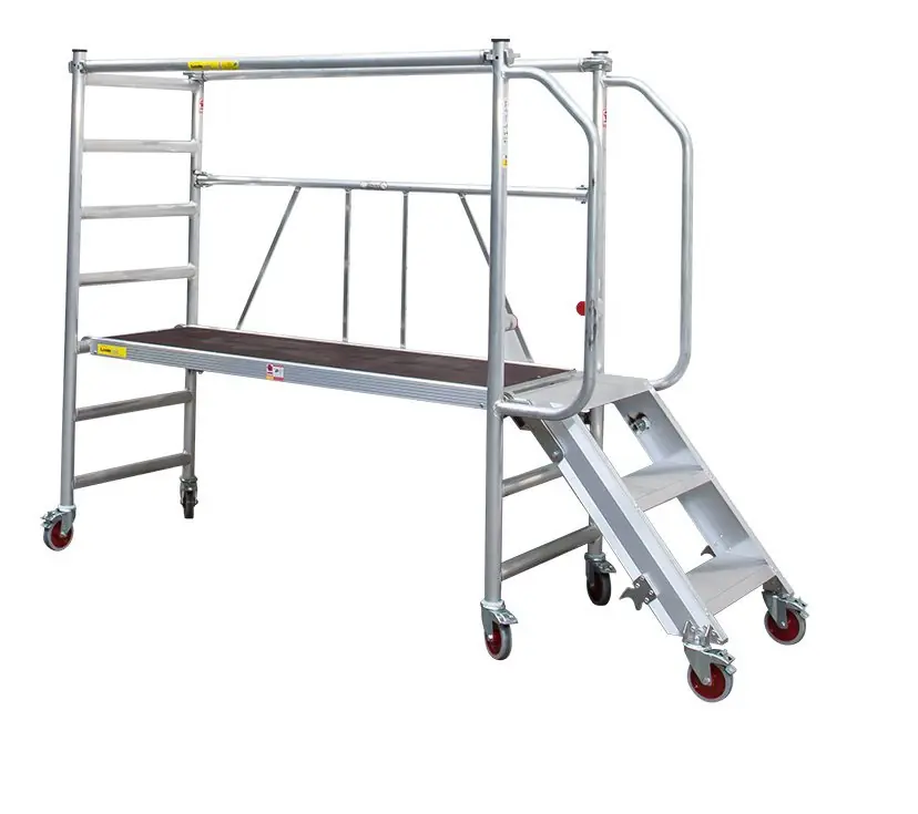 Little Jumbo 41600000 JUMBO Echafaudage pliant 180 avec escalier d‘accès - 74×185
