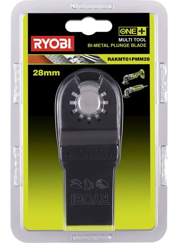 Ryobi Accessoires 5132003923 RAKMT01PMM28 Couteau d‘insertion bi-métallique 28mm