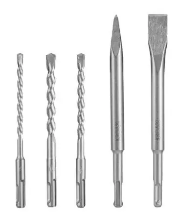 Ryobi Accessoires 5132004837 RAKSP05 Jeu de forets SDS+ 5 pièces