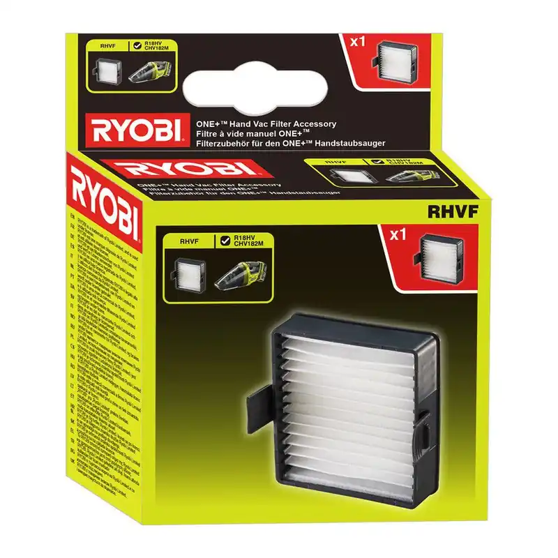 Ryobi Accessoires 5132004210 RHVF ONE+ Aspirateur à main Filtre compatible avec R18HV-0 et CHV182M
