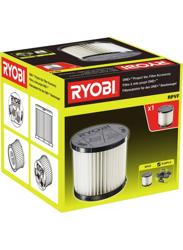 Ryobi Accessoires 5132004211 RPVF ONE+ Filtre d‘aspirateur compatible avec R18PV-0