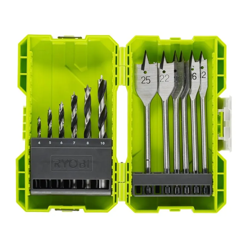 Ryobi Accessoires 5132003302 RAK12SWD Jeu de forets 12 pièces Bois