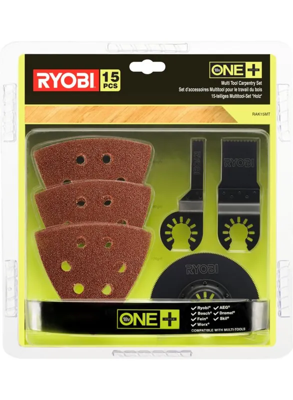 Ryobi Accessoires 5132002809 RAK15MT Set d‘outils multiples 15 pièces