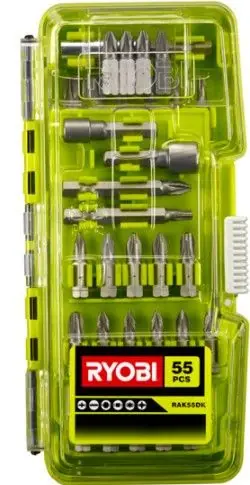 Ryobi Accessoires 5132004357 RAK55DK Jeu de tournevis 55 pièces