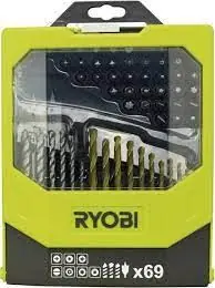 Ryobi Accessoires 5132002687 RAK69MIX Foret en 69 parties