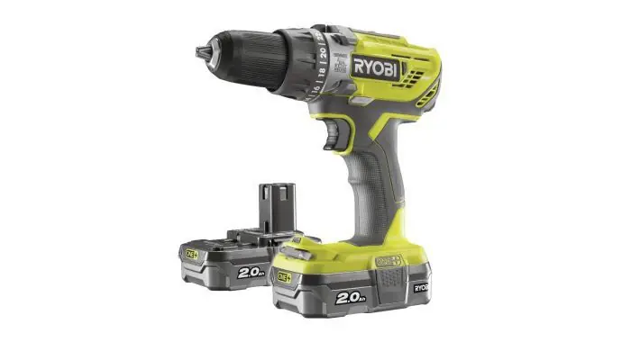 Ryobi 5133003342 R18PD3-220S 18V Perceuse à percussion 50Nm (2x 2.0Ah)