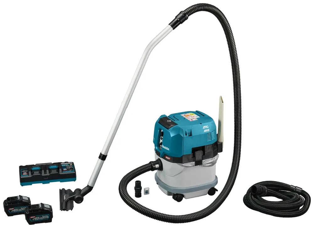 Makita VC004GLT21 Max Aspirateur 40V 5.0Ah Li-Ion avec émetteur AWS