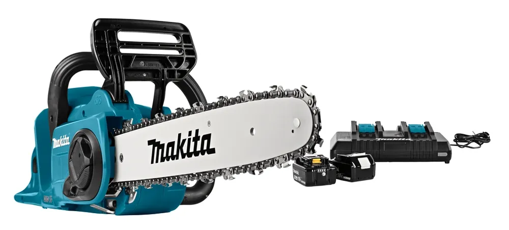 Makita DUC353PT2 2 x tronçonneuse 18 volts 35 cm 5.0Ah Li-Ion + chargeur duo