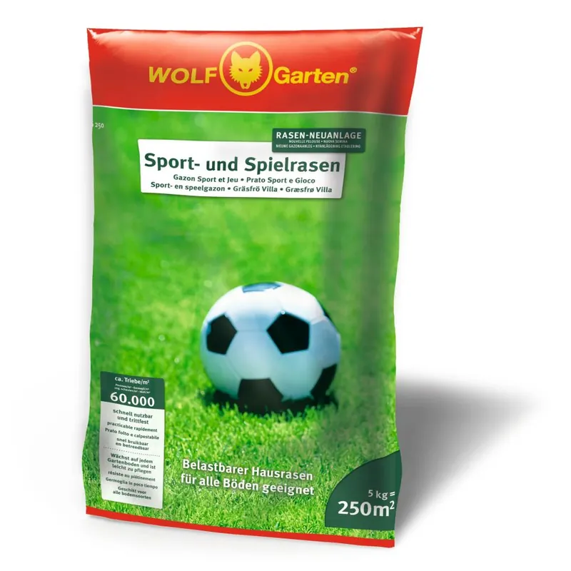 wolfgarten 3825030 Semences de gazon pour le sport et le jeu 5kg