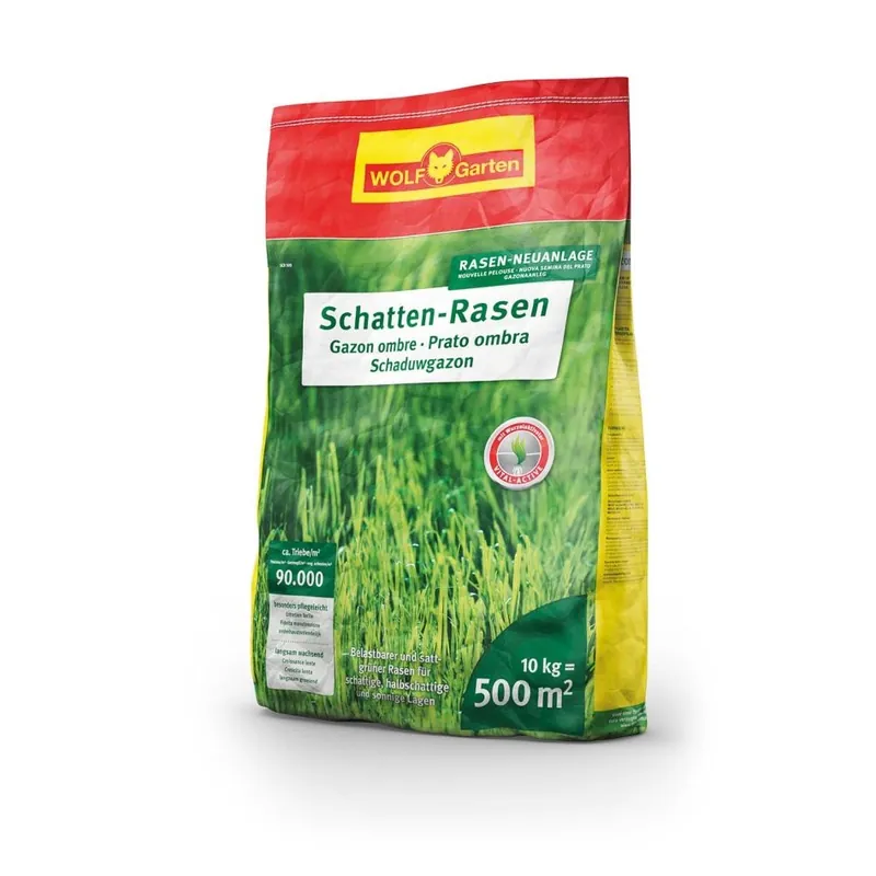 wolfgarten 3820070 SCR500 Semences de gazon pour l‘ombre 10 KG 500m2