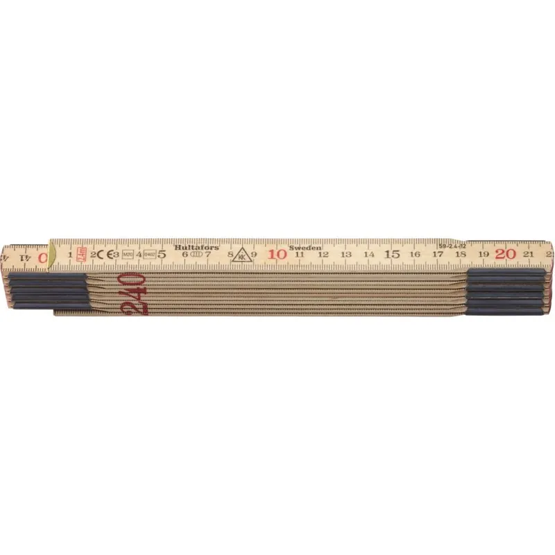 Hultafors HU100304 Règle pliante 59 2.4m - 12 pièces