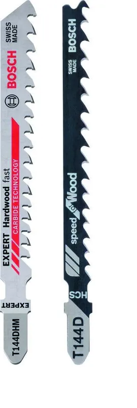 Bosch Bleu Accessoires 2608665202 Jeu de 25 lames de scie sauteuse T 144 D + 1 EXPERT ‘HARDWOOD FAST‘ T 144 DHM