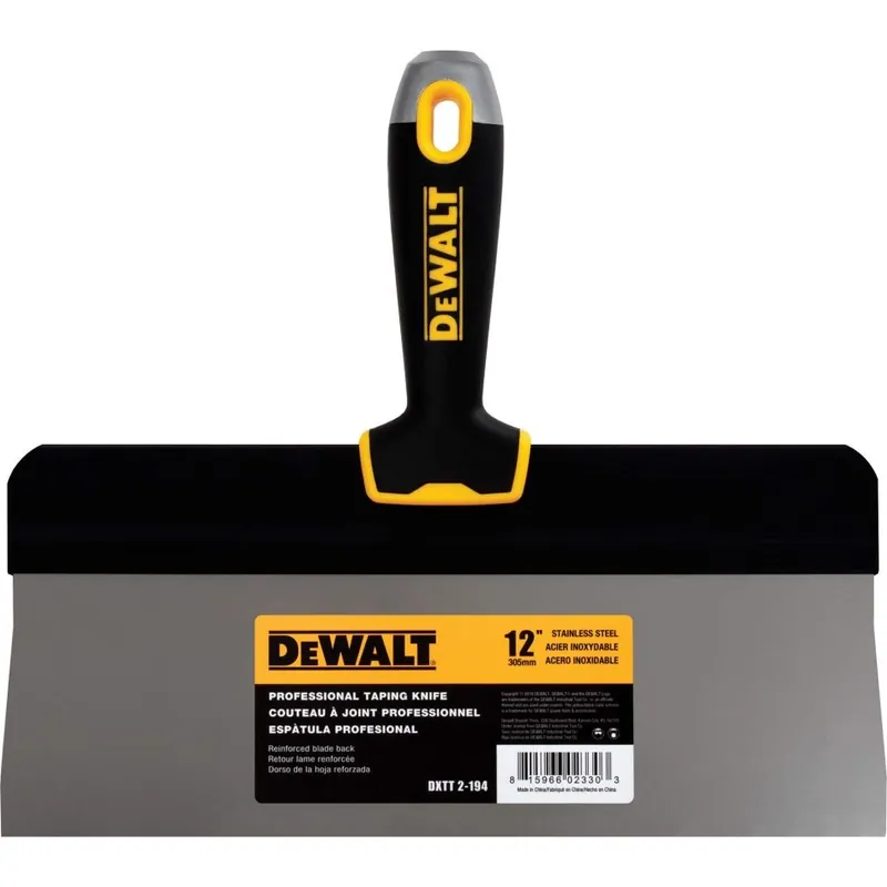 DeWalt Accessoires 2-194 Couteau à sparterie lame haute acier inoxydable lame épaisse manche souple 305 mm