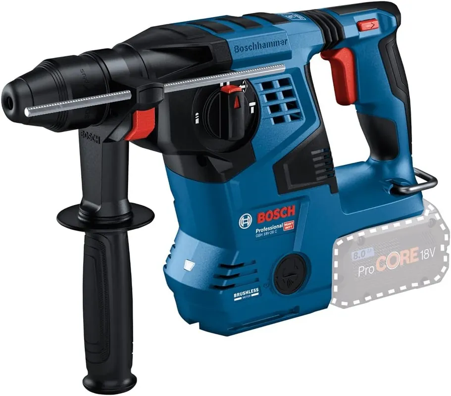 Bosch Bleu 0611920000 GBH 18V-28 C Marteau combiné 18V excl. batteries et chargeur