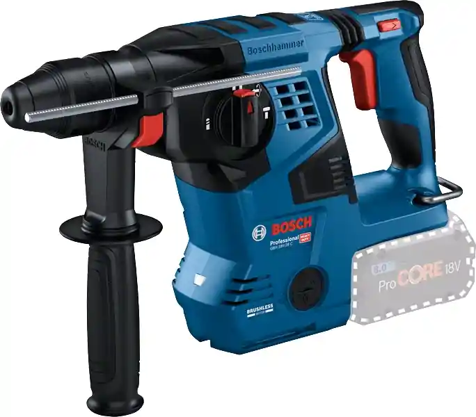 Bosch Bleu 0611920001 GBH 18V-28 C Marteau combiné 18V excl. batteries et chargeur en L-Boxx