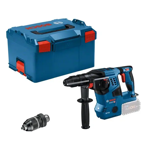 Bosch Bleu 0611921001 GBH 18V-28 CF Marteau combiné 18V excl. batteries et chargeur en L-Boxx 238 611921001
