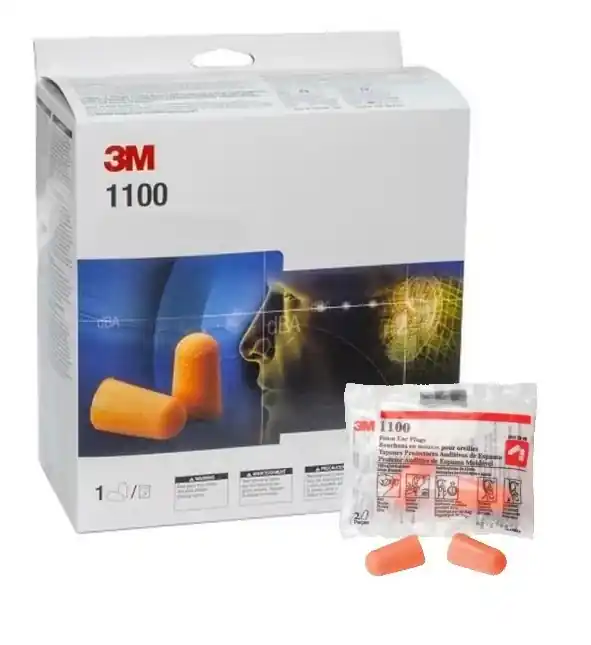 3M 6.21.15.256.00 Bouchons d‘oreille, 37 dB, 200 paires/boîte, 1100