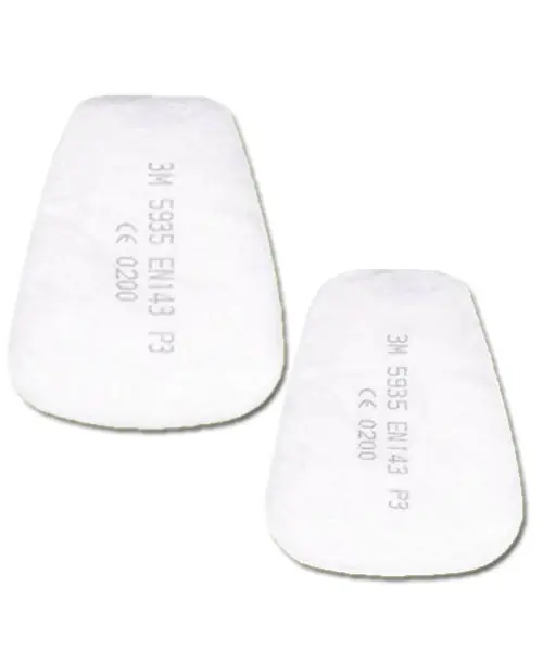 3M 1.21.30.593.50 5935 Filtre à poussière P3 pour hotte 501 par 2 pièces