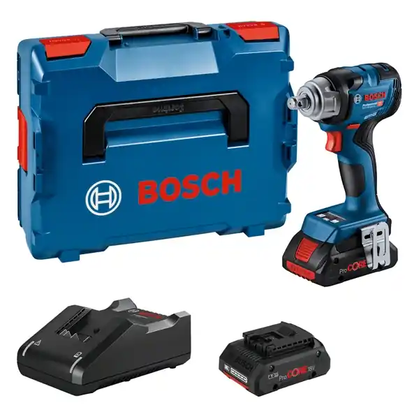 Bosch Bleu 06019L5002 GDS 18V-330 HC Clé à chocs professionnelle 18V 4.0Ah en L-Boxx