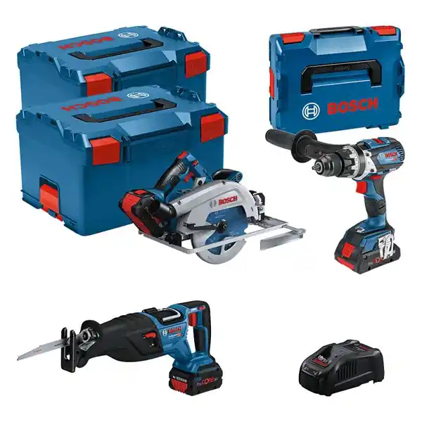 Bosch Bleu 0615990N38 3 ToolKit 18V - 3 machines + 1 x ProCore 18V 4.0Ah + 2 x ProCore 18V 5.5Ah Comboset en L-Boxx