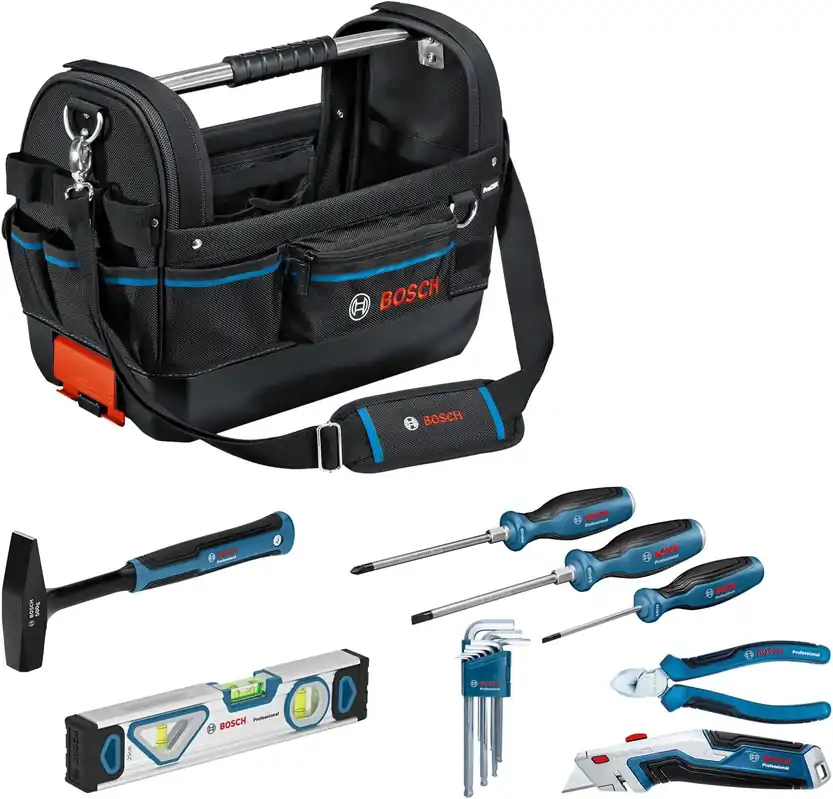Bosch Bleu Accessoires 1600A02H5B GWT 20 Sac à outils et set d‘outils à main Professionnel