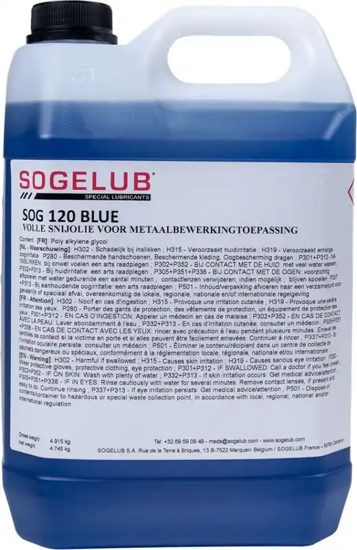 Huvema 21121028 Huile synthétique aluminium usinage lourd 5 litres