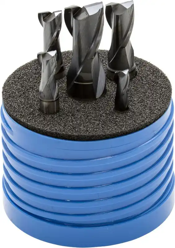 Huvema 11991002 Jeu de fraises pour rainures de clavettes 2-cutter 2 - 16 mm enrobé