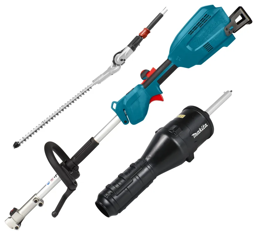 Makita DUX18ZX1NX Accu Combi System D-handle 18V excl. batteries et chargeur + accessoire taille-haie et souffleur de feuilles