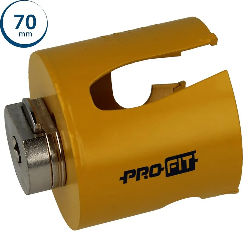 ProFit 09081070 Scie cloche multi-usages 70 mm avec adaptateur intégré