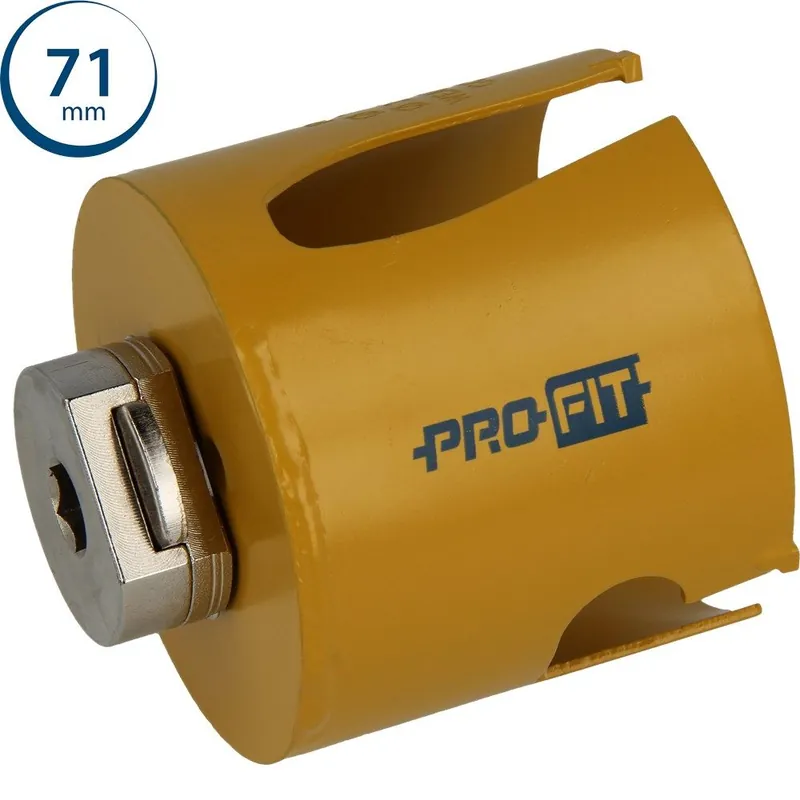 ProFit 09081071 Scie cloche multi-usages 71 mm avec adaptateur intégré