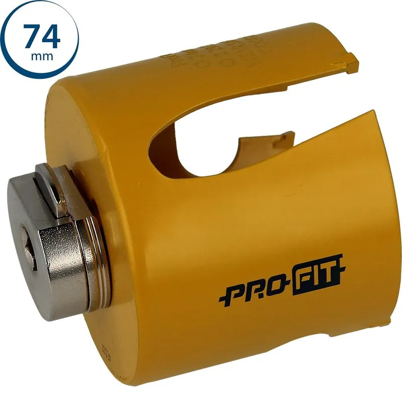 ProFit 09081074 Scie cloche multifonctions 74 mm avec adaptateur intégré