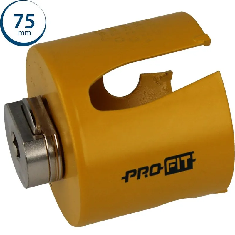 ProFit 09081075 Scie cloche multi-usages 75 mm avec adaptateur intégré