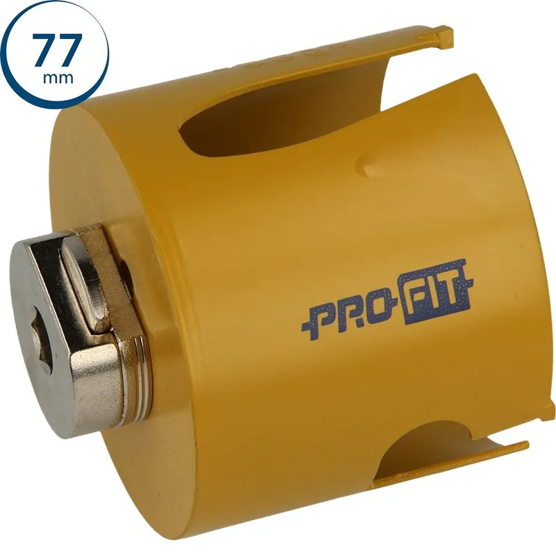 ProFit 09081077 Scie cloche multi-usages 77 mm avec adaptateur intégré