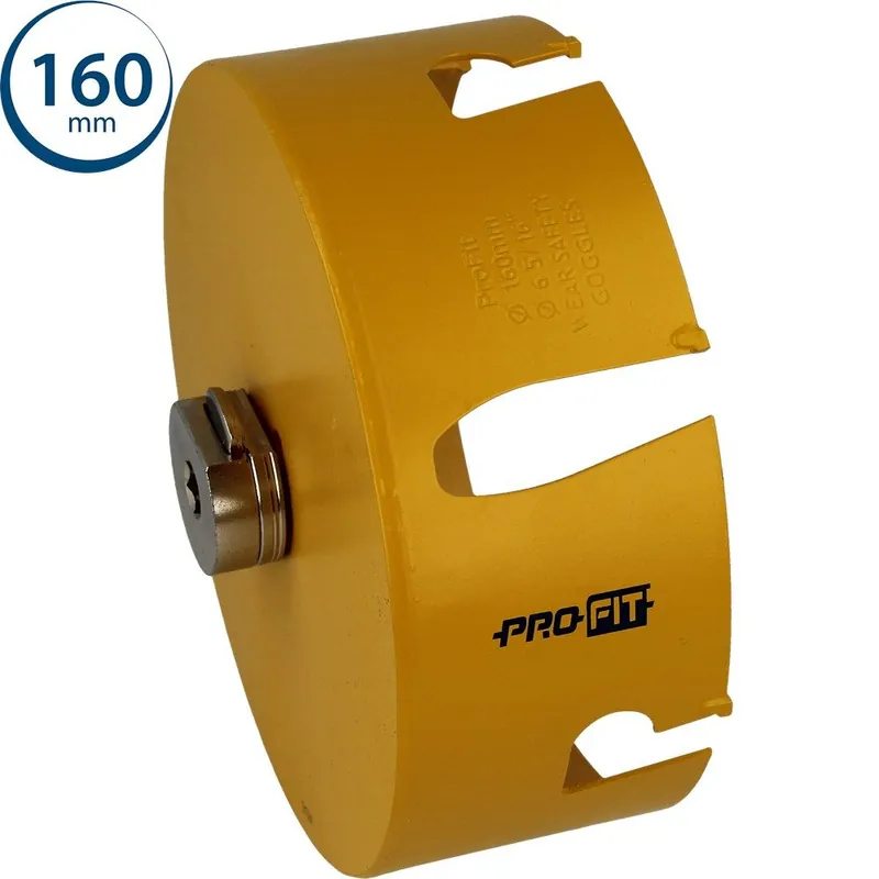 ProFit 09081160 Scie cloche multi-usages 160 mm avec adaptateur intégré