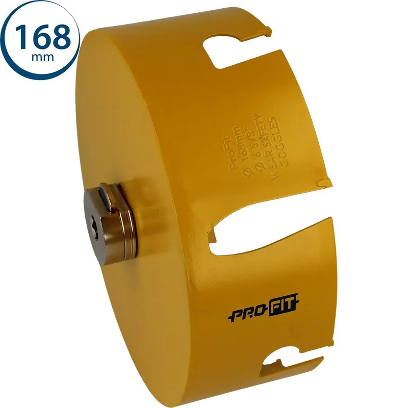 ProFit 09081168 Scie cloche multi-usages 168 mm avec adaptateur intégré