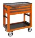 Beta 050006331 Chariot de service avec 3 tiroirs et assortiment d‘outils de 189 pièces Orange