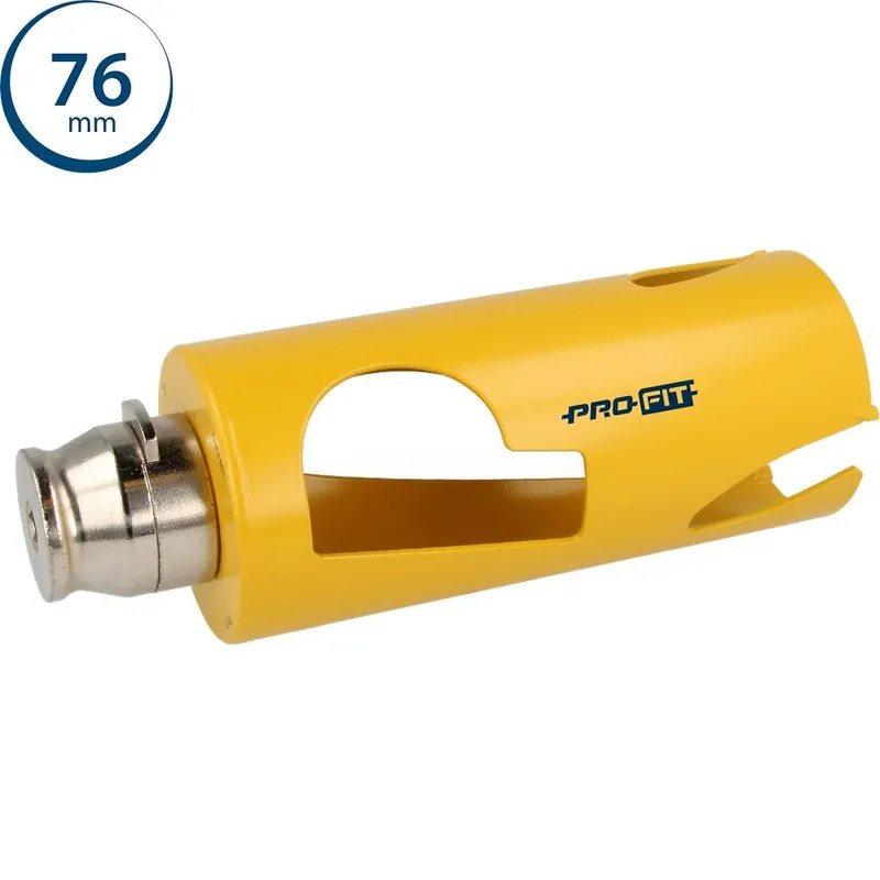 ProFit 09281076 Scie cloche multi-usages longue 76 mm avec adaptateur intégré