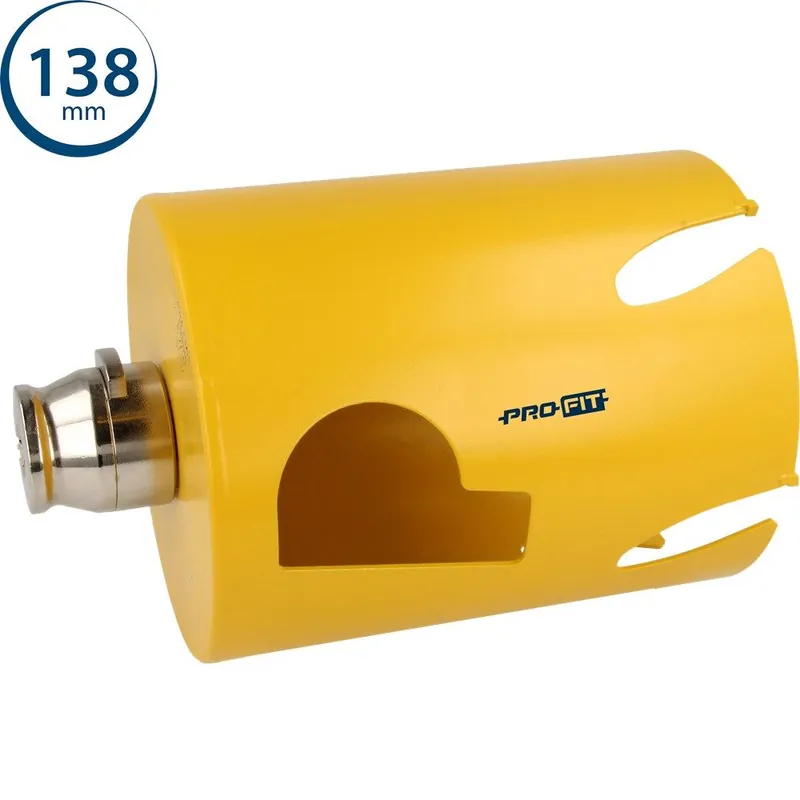 ProFit 09281138 Scie cloche multi-usages Longue 138 mm avec adaptateur intégré